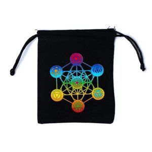 pochette en coton symbole metatron