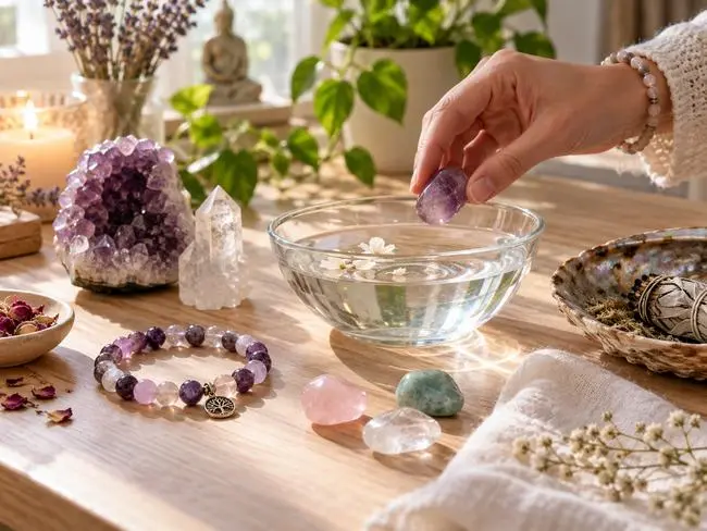 purification et rechargement de vos pierres naturelles