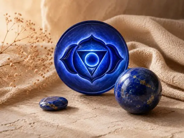 chakra du troisième oeil de lapis lazuli naturel