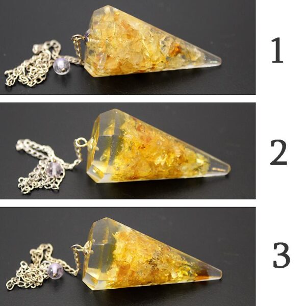 pendule orgonite citrine