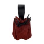 Pochette en cuir rouge