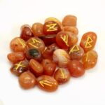 Set 25 runes en cornaline