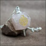 Pendule reiki quartz rose