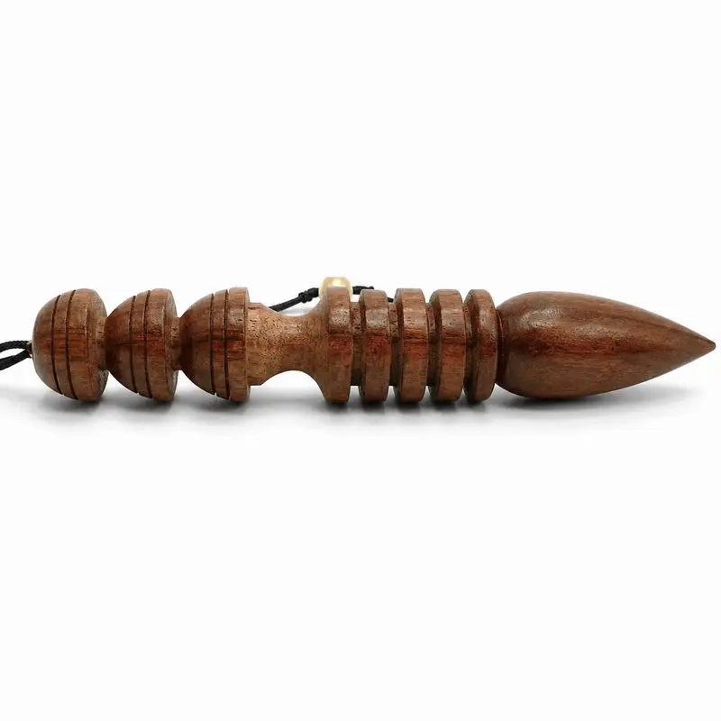 long pendule egyptien en bois de rose