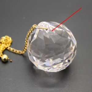 Pendule cristal de bohème déclassé