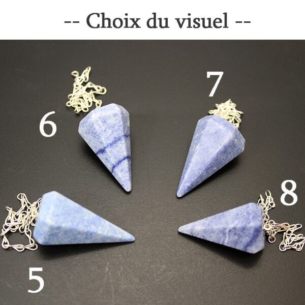 pendule de quartz bleu