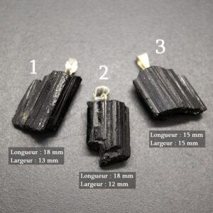 pendentif tourmaline brute