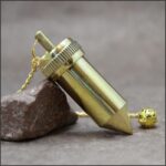 Pendule cylindre doré