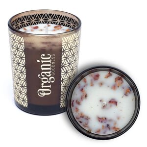 bougie rose et geranium