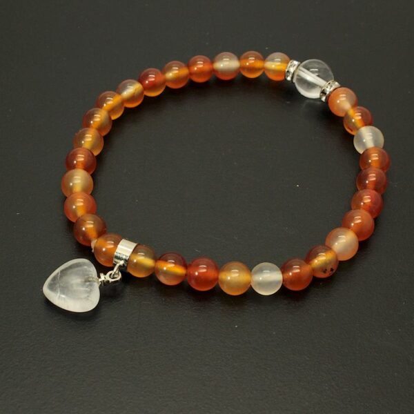 bracelet cornaline quartz