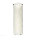 Bougie haute non parfumée blanche