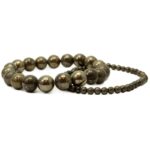 Bracelet perles de pyrite