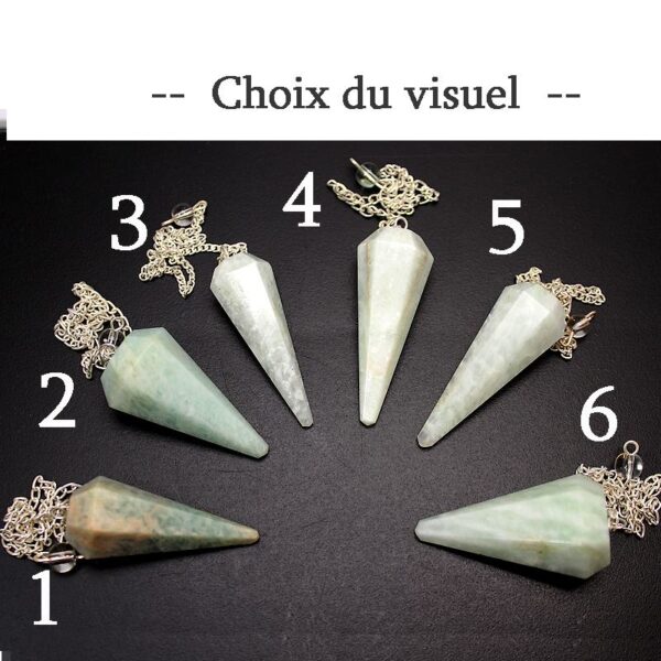 pendule facette amazonite