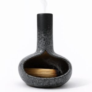 bruleur de fumigation en ceramique mouchetee