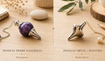 difference et similitude pendule radiesthesie et pendule divinatoire