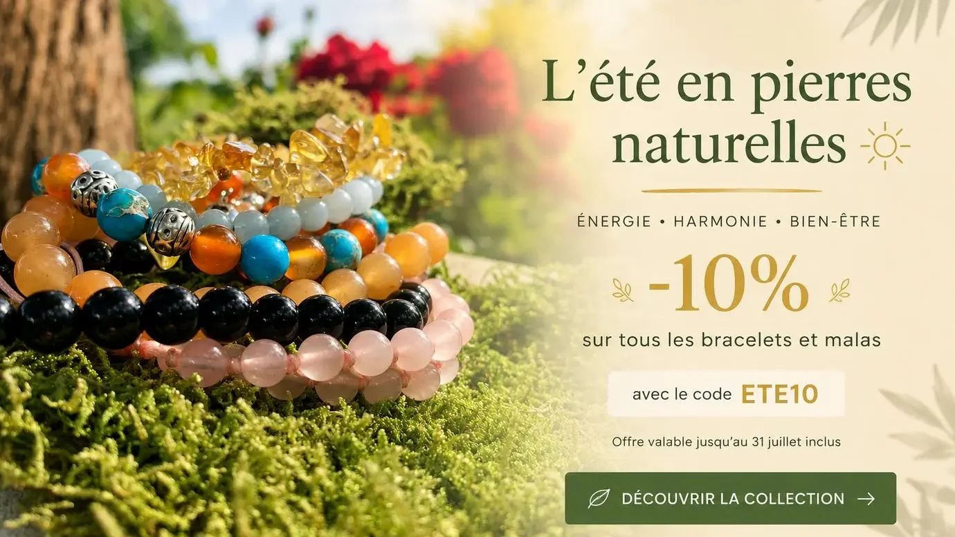 Bracelets et malas en pierres naturelles