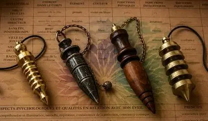 les pendules spéciaux et pendules egyptiens