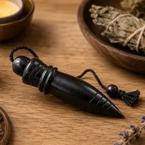 Pendule Thot noir pour recherches de précision