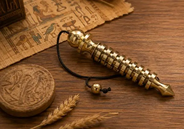 Pendule Isis en laiton pour travaux énergétiques