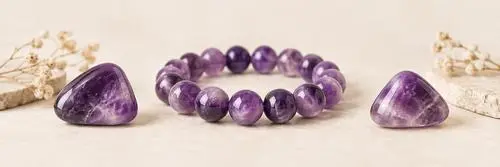 bijoux en amethyste naturelle