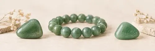 bijoux en aventurine verte naturelle
