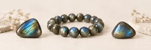 bijoux en labradorite naturelle