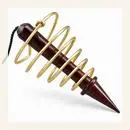 pendule vibratoire spirale tao laiton et bois