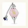 Pendule en quartz rose